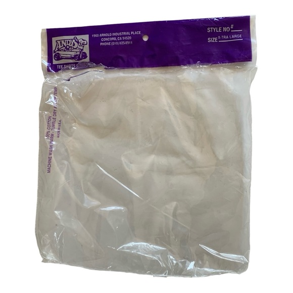 Vintage 1996 Andy’s Custom Tee Shirt Sz XL - Picture 5 of 6